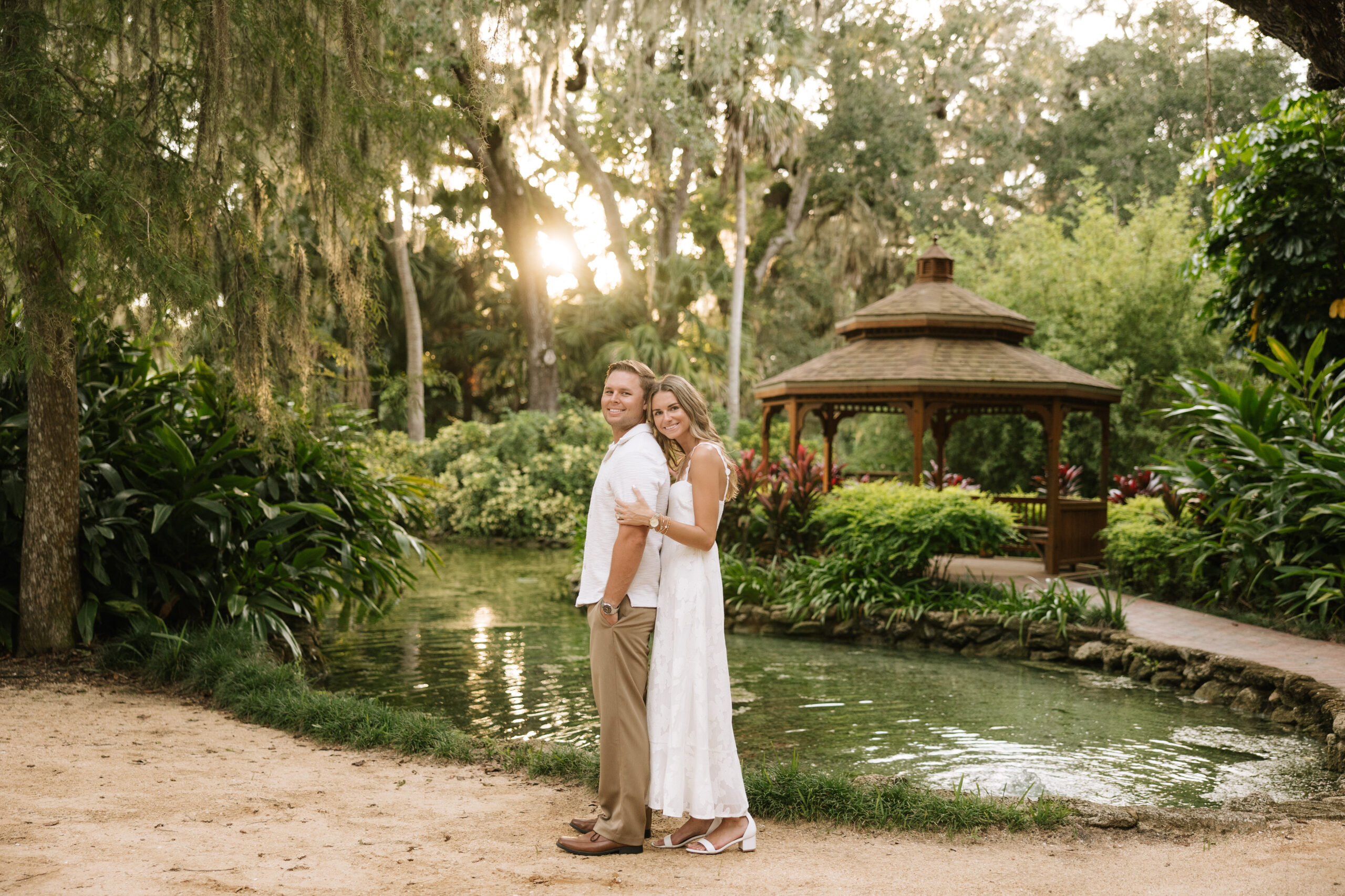 A couple at Washington Oaks Gardens
